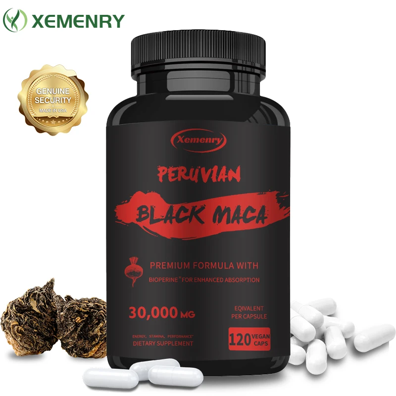 Herbal Queen - Kapsułki Xemenry Natural Black Maca Root