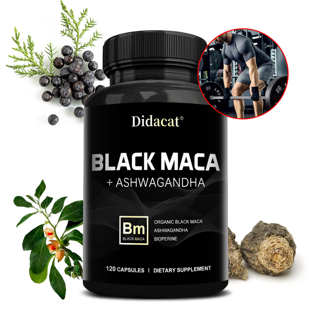 Herbal Queen - Organiczna Czarna Maca + Ashwagandha -